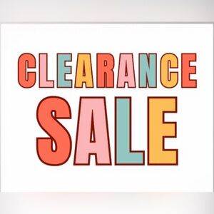 Everything must go!
